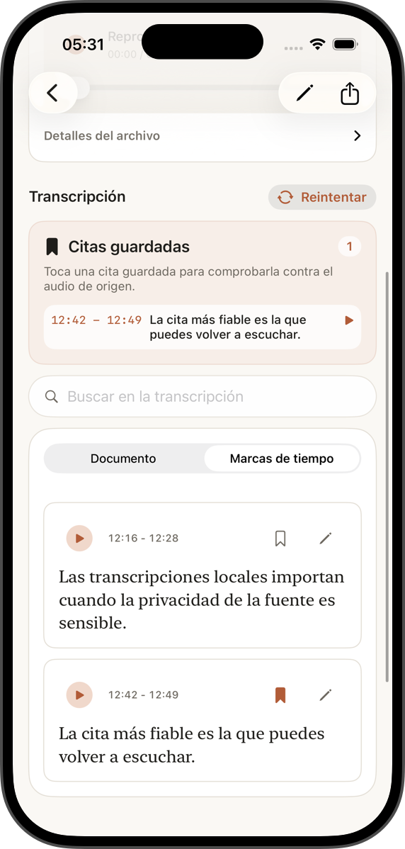 Verifica cada cita