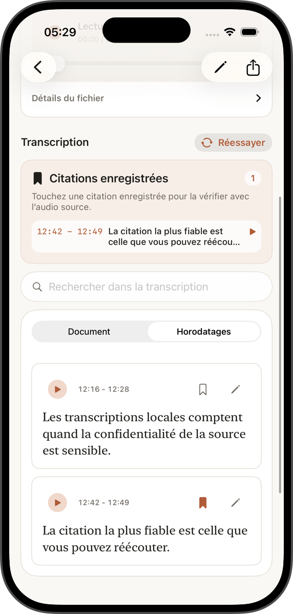 Vérifiez chaque citation