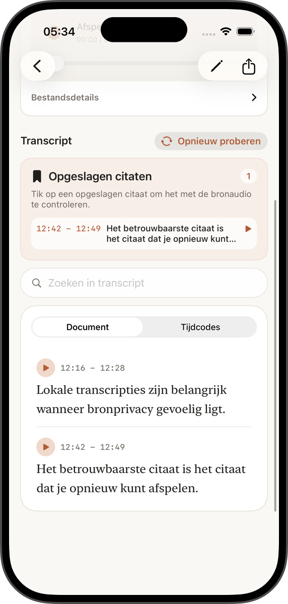 Heldere tekst om te bewerken