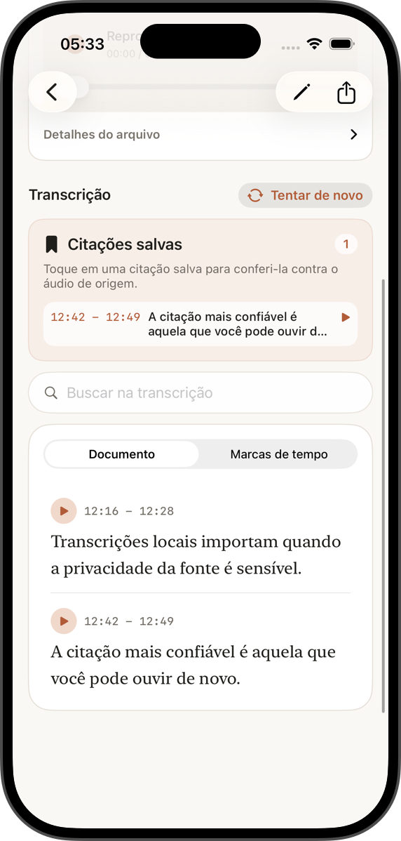 Texto limpo para editar