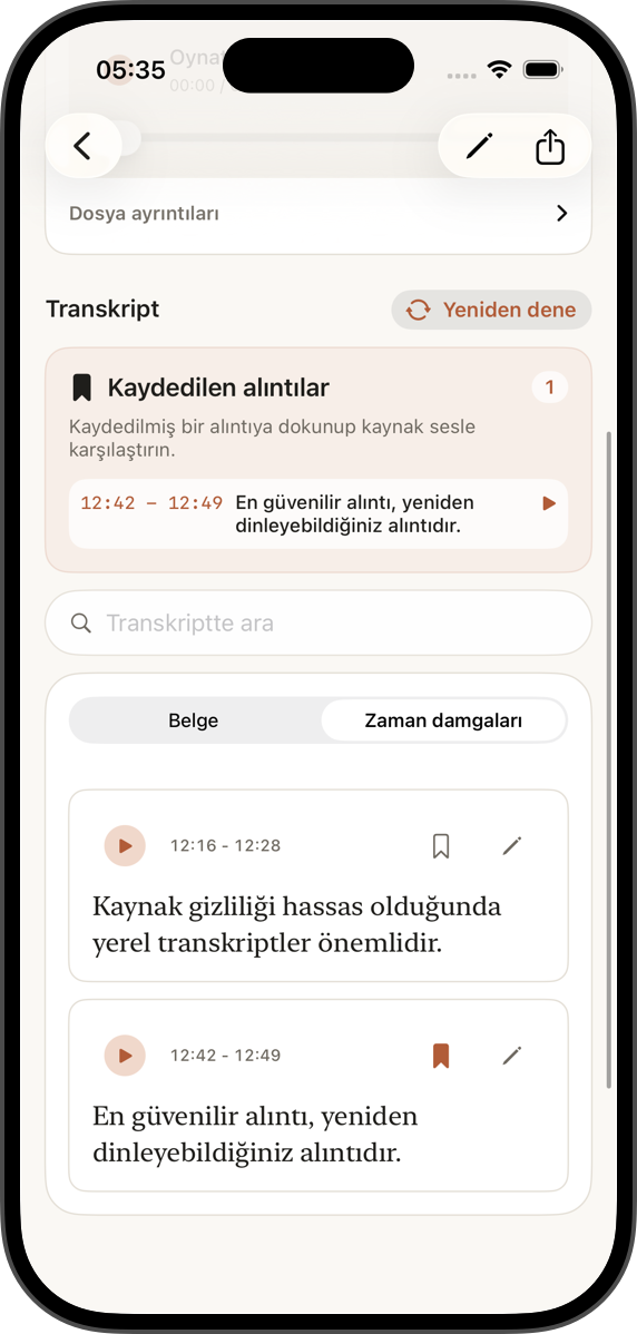 Her alıntıyı kontrol edin